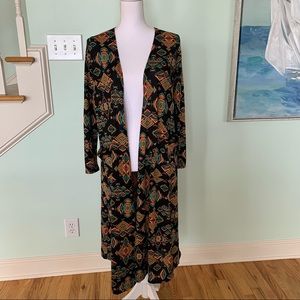 🏷️ LuLaRoe Aztec Duster Long Cardigan Small S